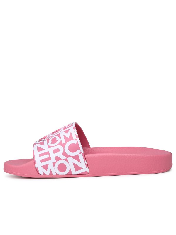iKRIX MONCLER: flip flops - Pink rubber jeanne slippers