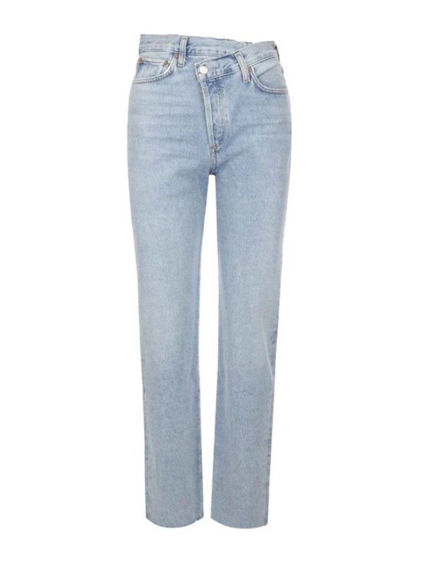 AGOLDE: ストレートジーンズ - ストレートジーンズ - ライトウォッシュ