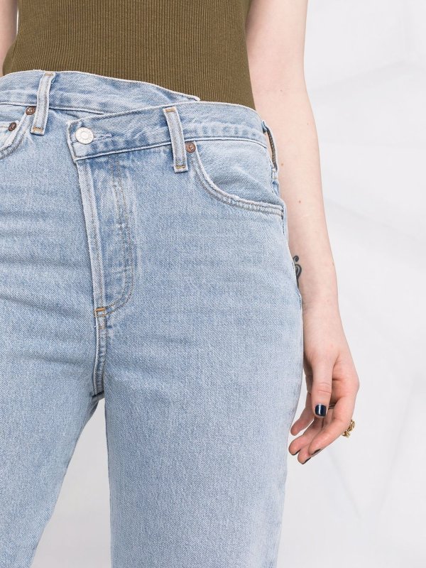 iKRIX AGOLDE: ストレートジーンズ - ストレートジーンズ - ライトウォッシュ