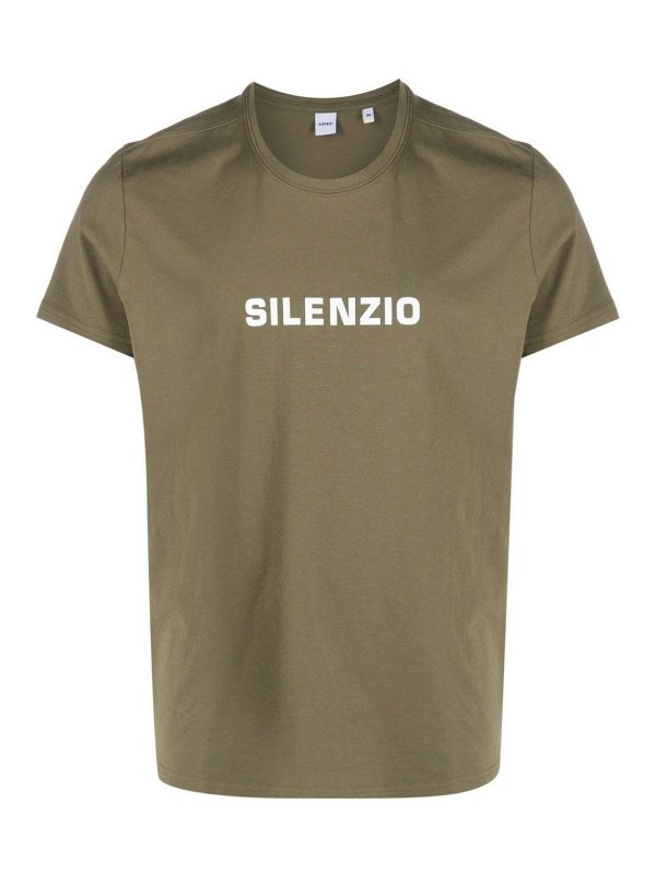 ASPESI: T-shirts - T-shirt - Vert
