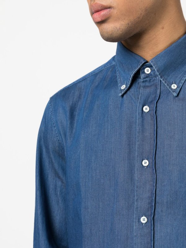 iKRIX BRUNELLO CUCINELLI: Hemden - Casualjacke - Dunkles Jeansblau