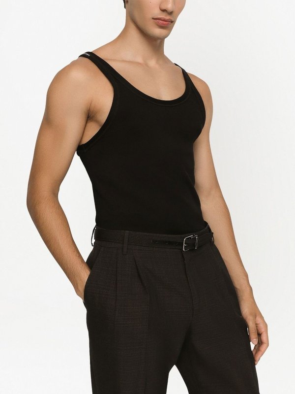 DOLCE & GABBANA: トップス＆タンクトップ online - ストレートジーンズ - 黒