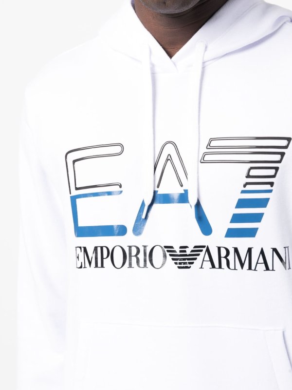 EA7 Emporio Armani: Sweatshirts & Pulls online - Sweat-Shirts - Blanc