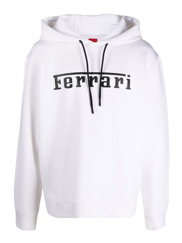 FERRARI: Sweatshirts & Sweaters - Logo-print hoodie