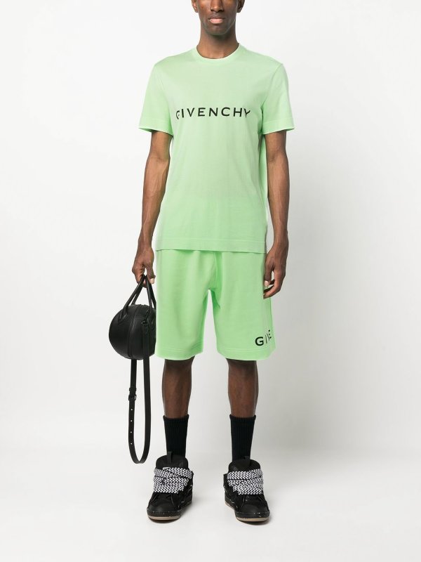 GIVENCHY: Trousers Shorts online - Logo-print track shorts