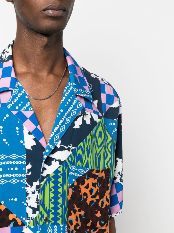 iKRIX Marcelo Burlon County Of Milan: Camisas - Chaqueta Casual - Azul