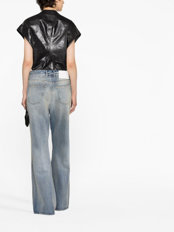 iKRIX MM6 MAISON MARGIELA: straight leg jeans - Flared mid-rise washed jeans