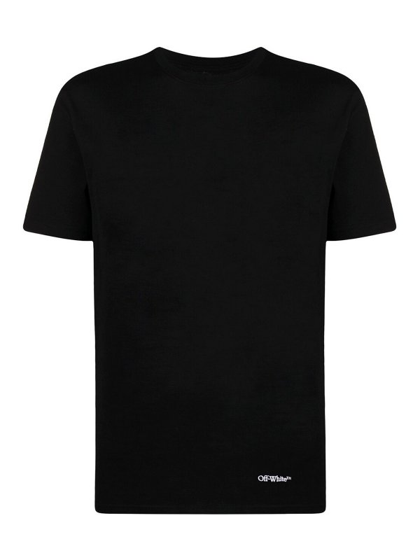 OFF-WHITE: ストレートジーンズ - ストレートジーンズ - 黒