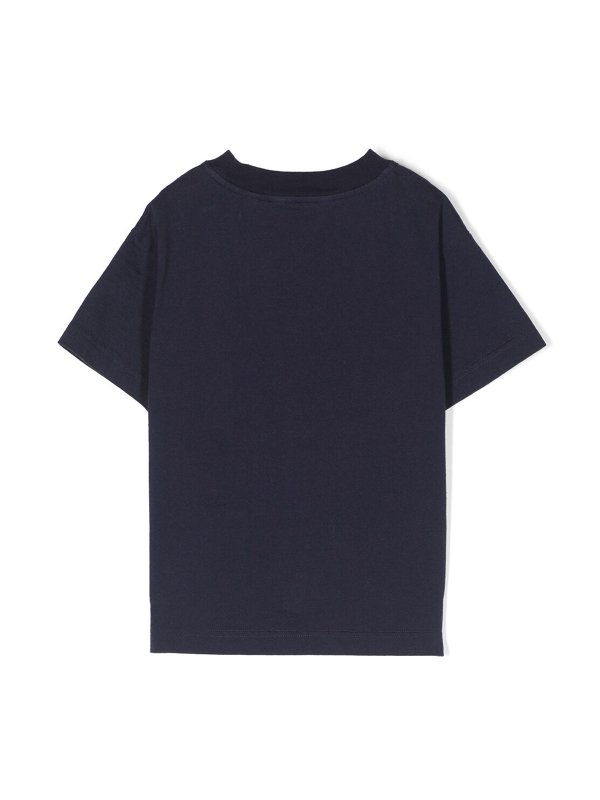 Palm Angels: Camisetas - Vaqueros Rectos - Azul