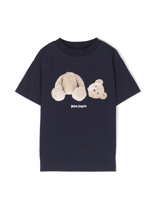 The Best Shops Palm Angels: Camisetas - Vaqueros Rectos - Azul