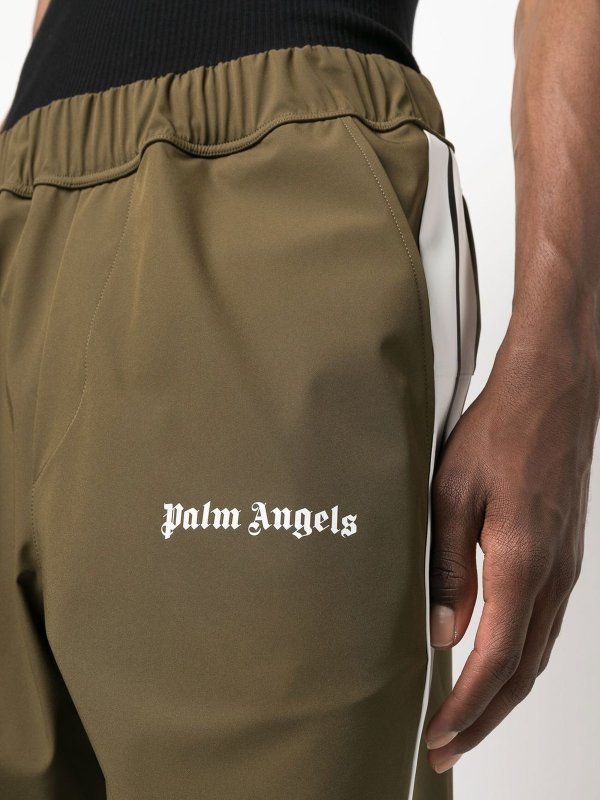 Palm Angels: jeans dritti, a sigaretta online - Pantaloni cargo con stampa logo