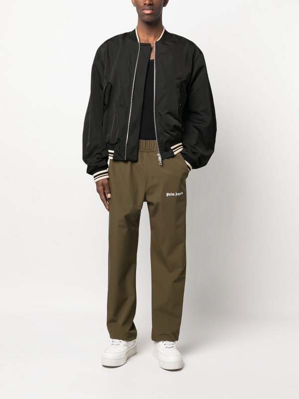 Pantaloni cargo con stampa logo shop online: Palm Angels