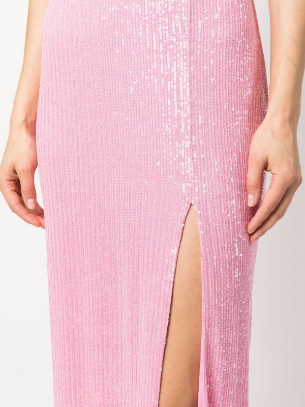 Transparent sequins slit-detail maxi dress shop online: ROTATE Birger Christensen