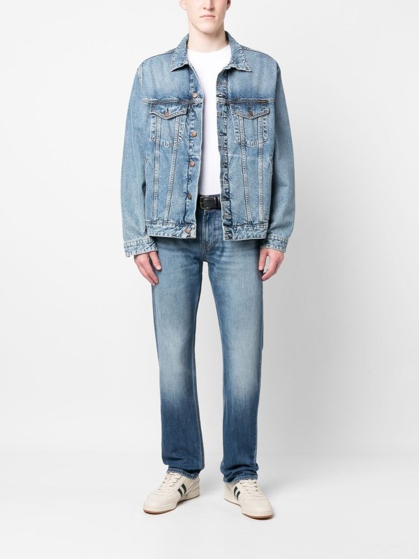 SEVEN: jeans dritti, a sigaretta online - Jeans a gamba dritta con patch logo