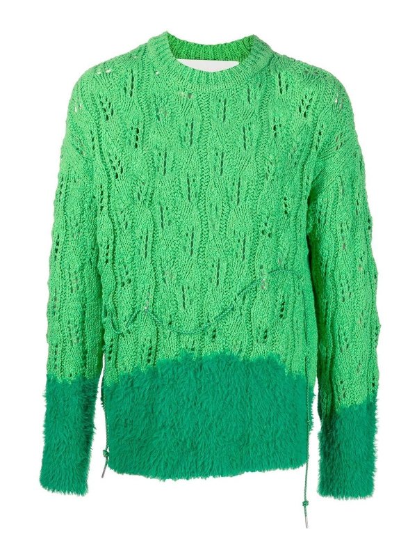 ANDERSSON BELL: Strickpullover mit Rundhalsausschnitt - Rundhalspullover - Grün