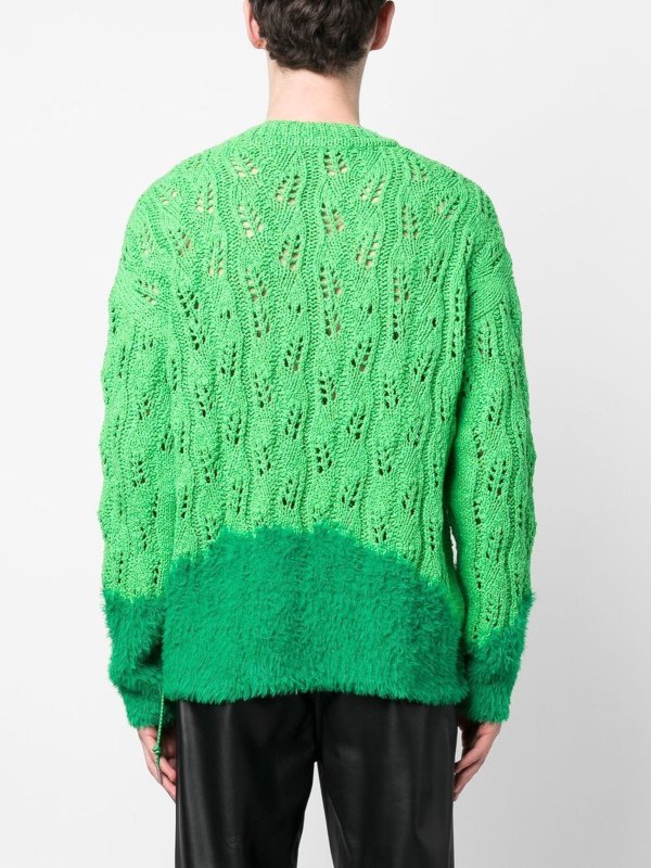 ANDERSSON BELL: Strickpullover mit Rundhalsausschnitt online - Rundhalspullover - Grün