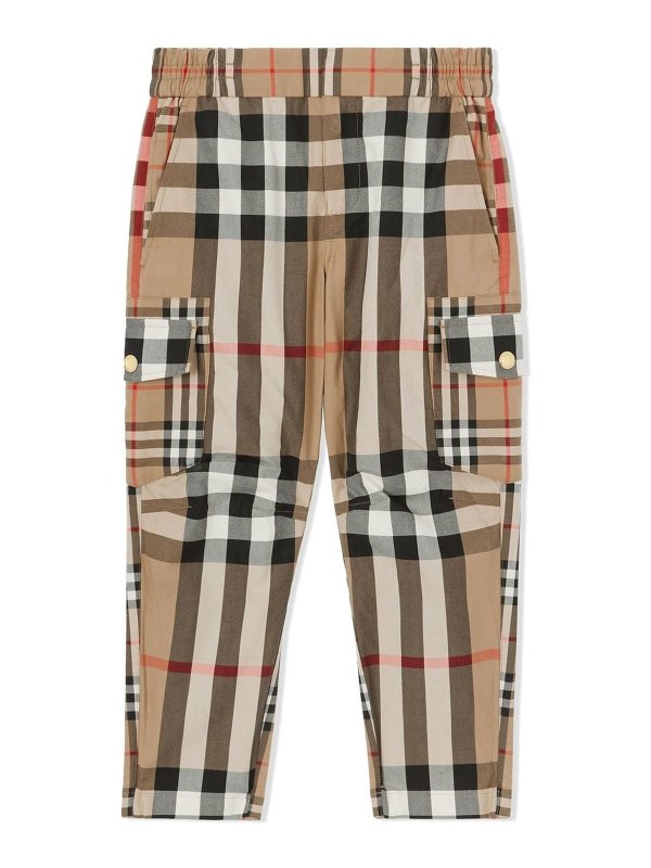 BURBERRY: casual trousers - Tartan pants