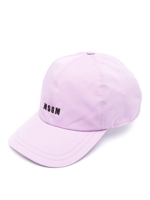 m.s.g.m.: hats & caps - Logo-embroidered baseball cap