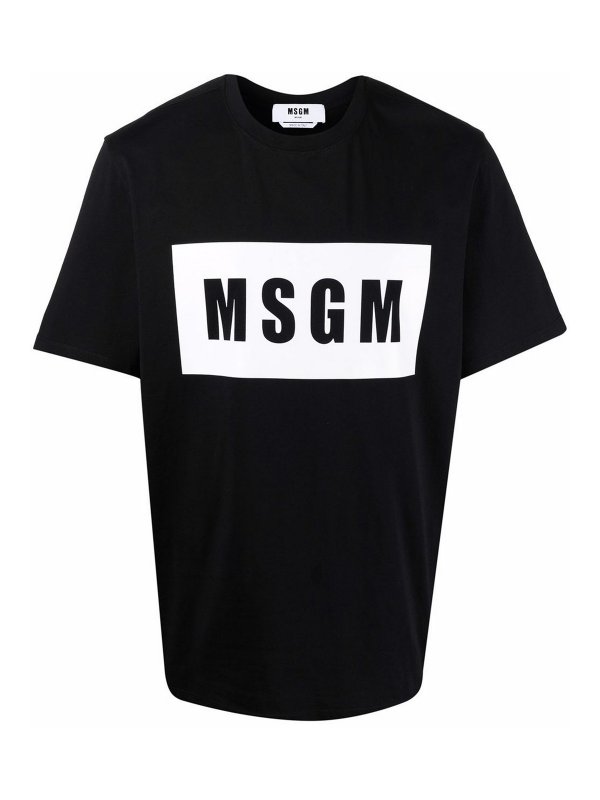 m.s.g.m.: Tシャツ - ストレートジーンズ - 黒