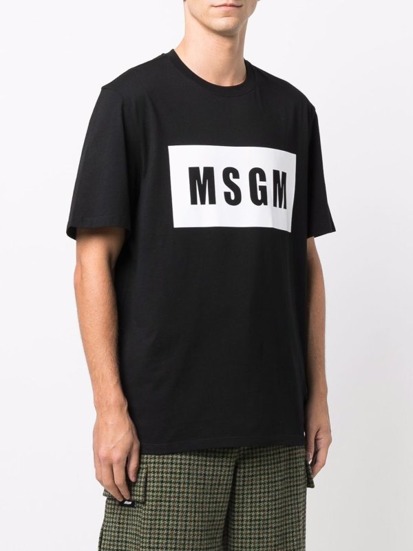 m.s.g.m.: Tシャツ online - ストレートジーンズ - 黒