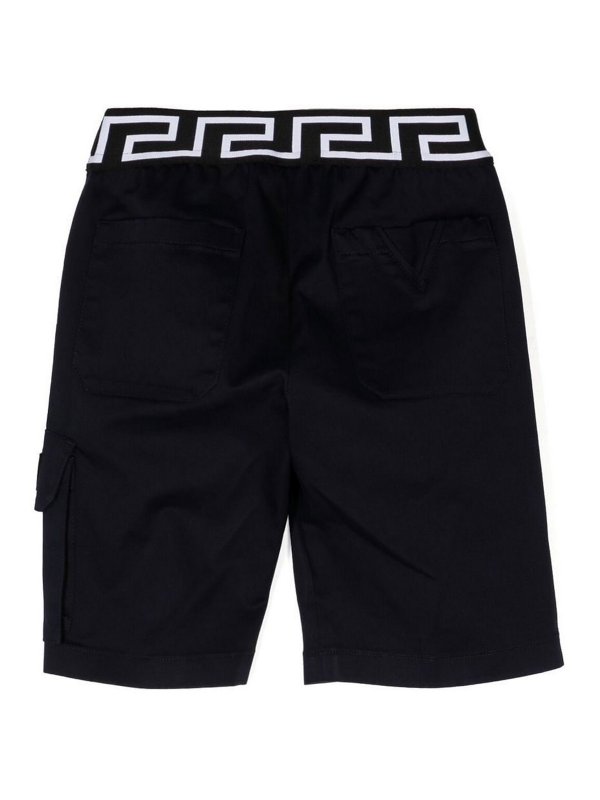 VERSACE YOUNG: Hosen Shorts - Shorts - Blau