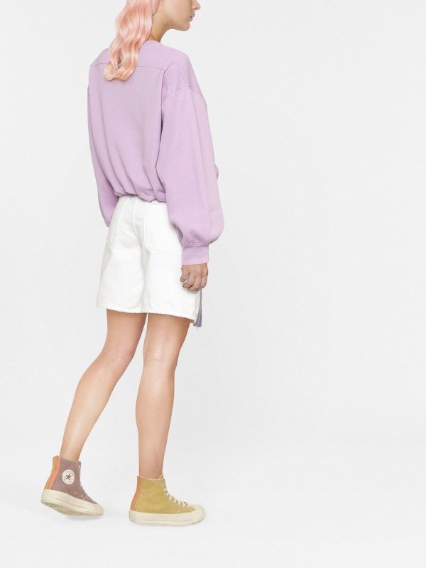 Cropped logo-print sweatshirt shop online: PATOU