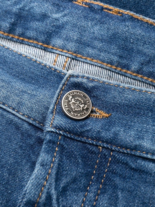 ストレートジーンズ - ブルー shop online: Balmain