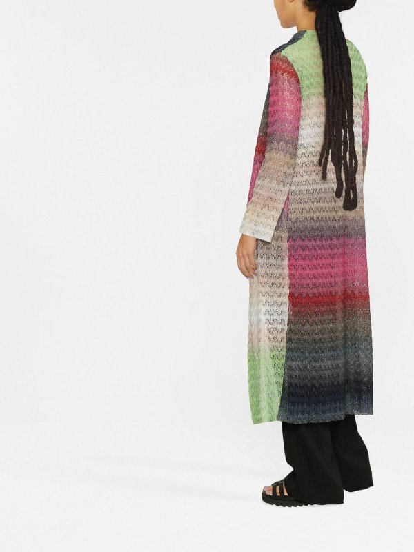 Long lam gradient-effect cardigan shop online: MISSONI