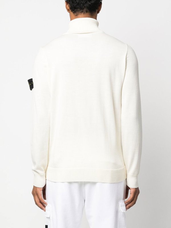 STONE ISLAND buy online Logo-patch roll neck sweater