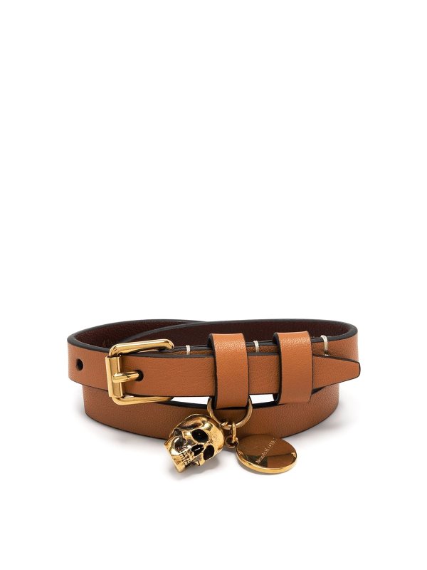 ALEXANDER MCQUEEN: ブレスレット＆バングル - ブレスレット/バングル - ブラウン