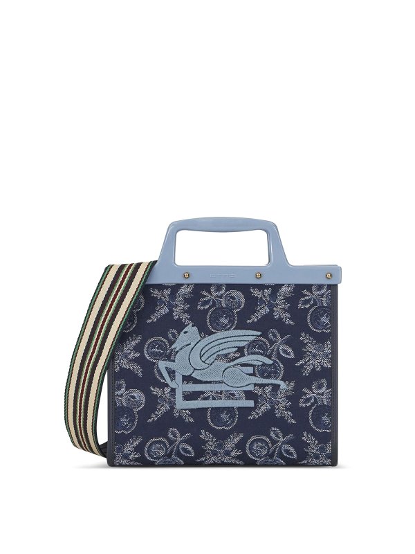 ETRO: Handtaschen - Shopper - Blau