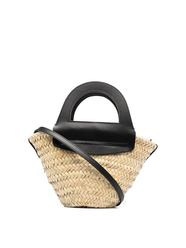 HEREU: totes bags - Small straw tote bag
