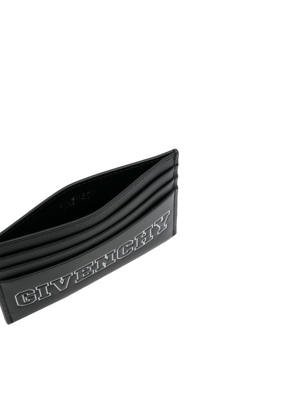 GIVENCHY: clutches online - Logo-print leather cardholder
