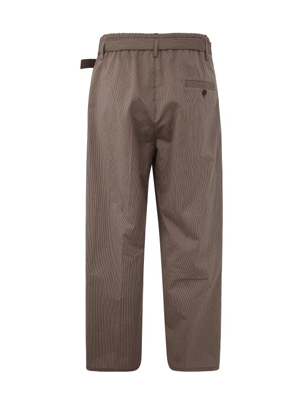 LEMAIRE: casual trousers online - Belted easy pants