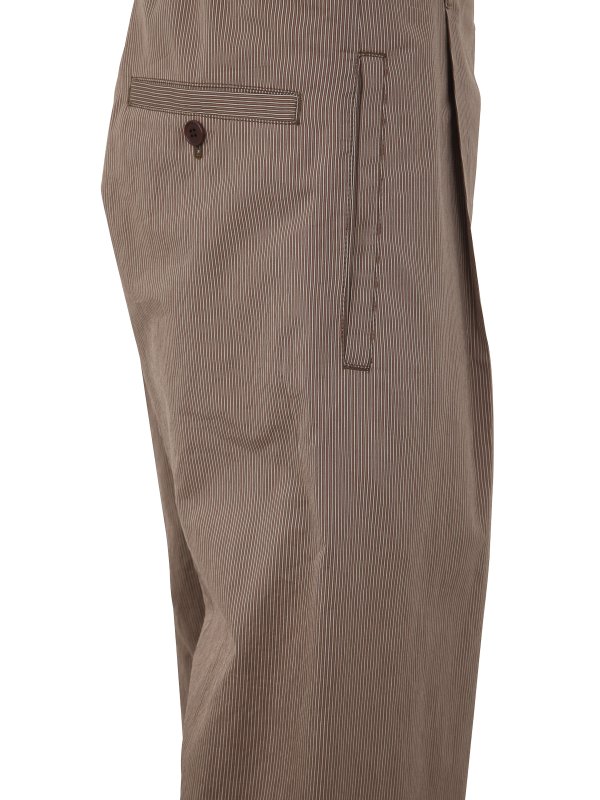 iKRIX LEMAIRE: casual trousers - Belted easy pants