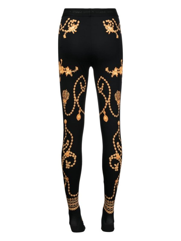 MARINE SERRE: レギンス online - レギンス - 黒