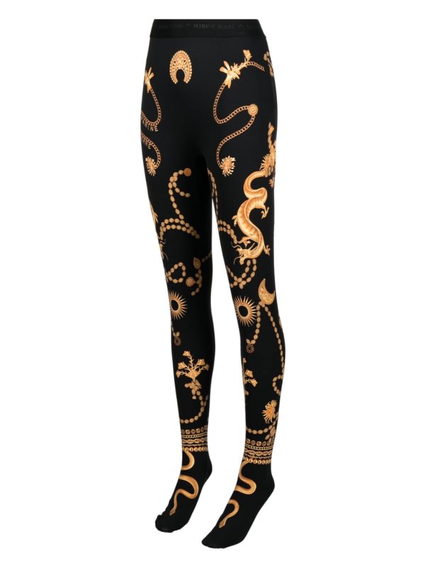 iKRIX MARINE SERRE: レギンス - レギンス - 黒