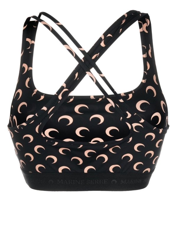 MARINE SERRE: Tops y camisetas sin mangas online - Top - Negro