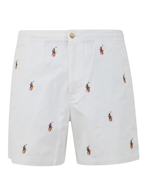 POLO RALPH LAUREN: Shorts - Shorts - Blanco
