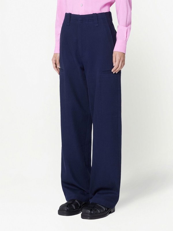 iKRIX AMI PARIS: カジュアルトラウザー - カジュアルパンツ - ブルー