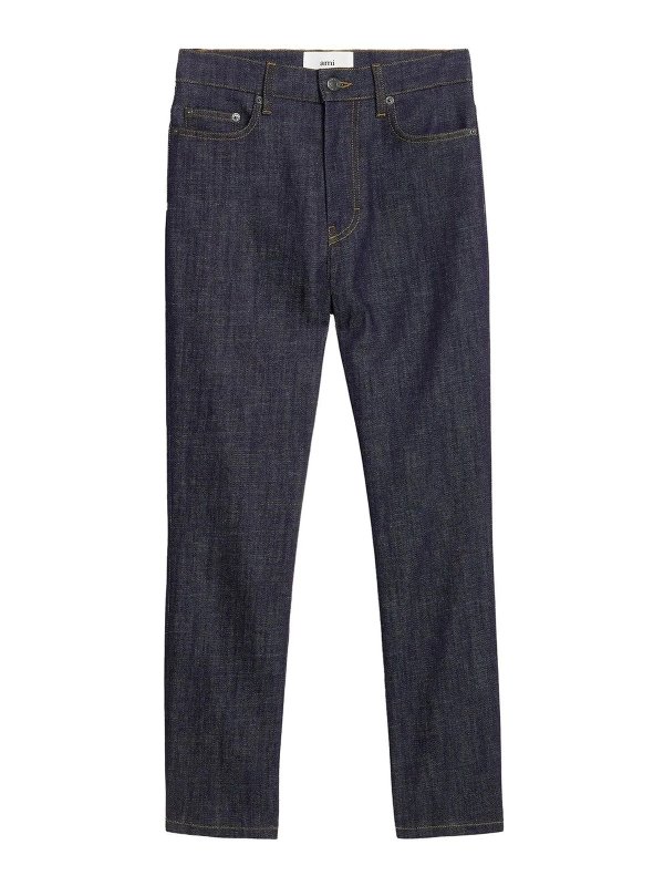 AMI PARIS: Straight Leg Jeans - Straight Leg Jeans - Blau
