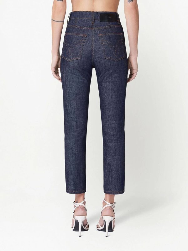 Straight Leg Jeans - Blau shop online: AMI PARIS