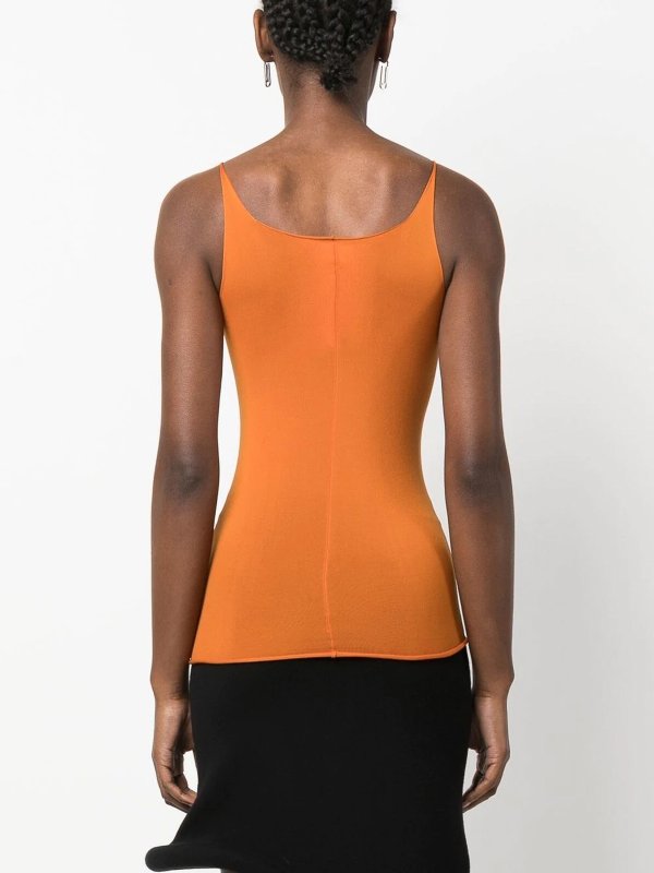 Marni contrast-patch cami top shop online: Marni