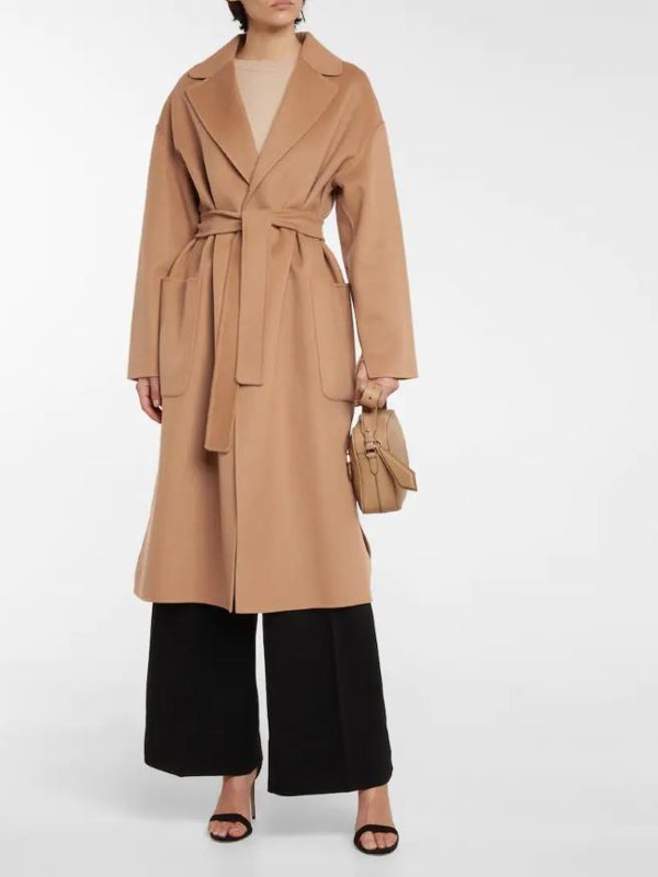 ニーレングスコート shop online 膝丈コート - キャメル