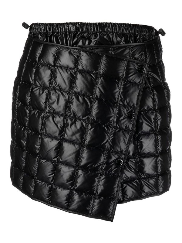 MONCLER: Jupes midi et au genou - Jupe - Noir