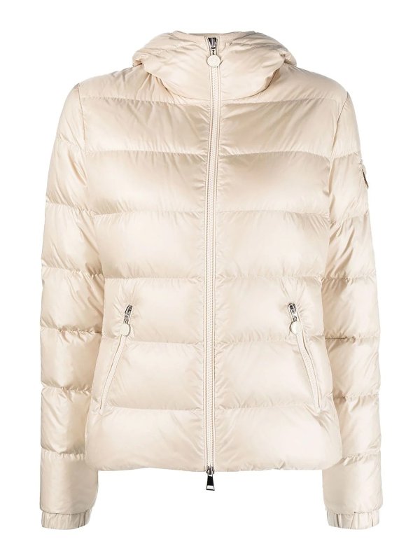 MONCLER: blazers - Moncler hooded padded jacket