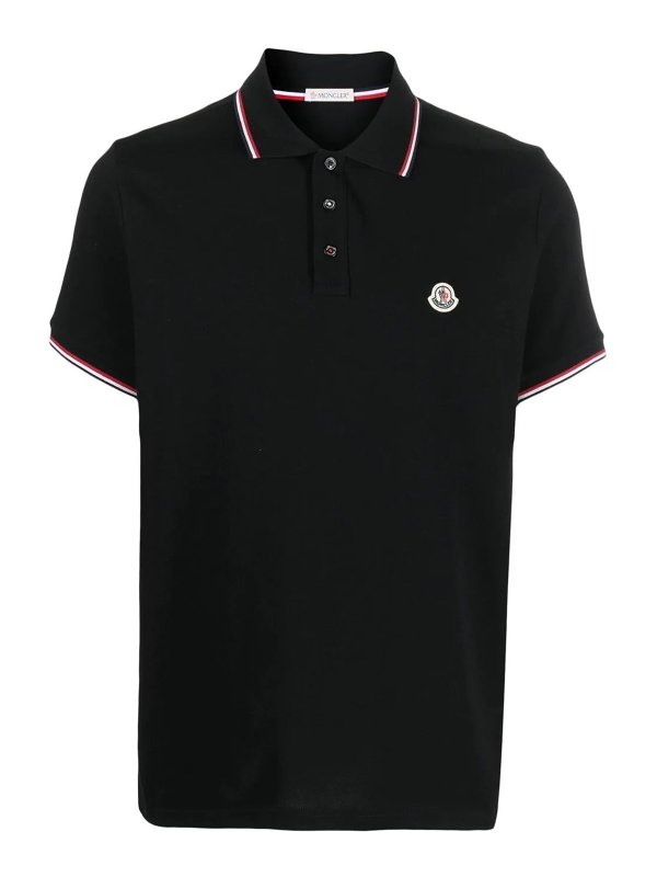 MONCLER: Polos - Polo - Negro