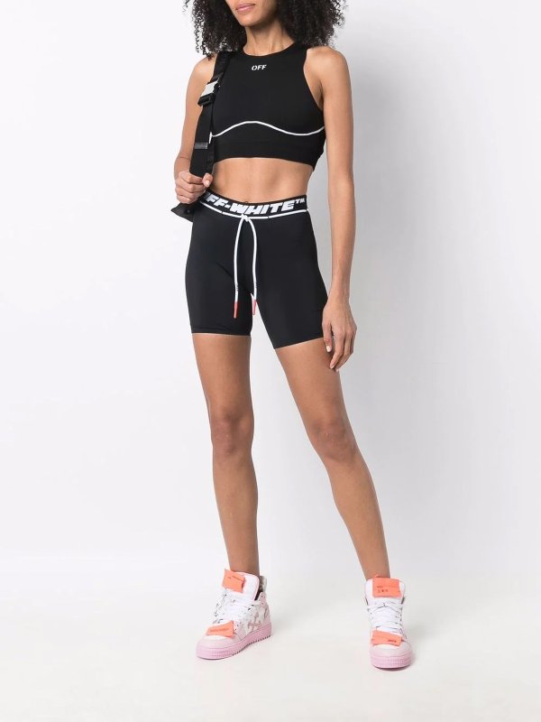 OFF-WHITE: トラウザーショーツ online - ショートパンツ - 黒