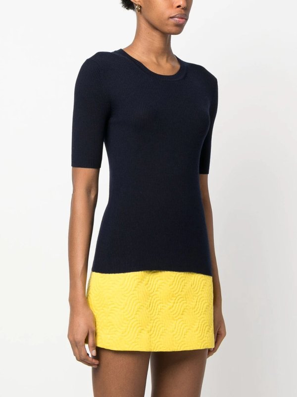 iKRIX P.A.R.O.S.H.: Tops & Tank tops - Parosh short sleeved round-neck knit top