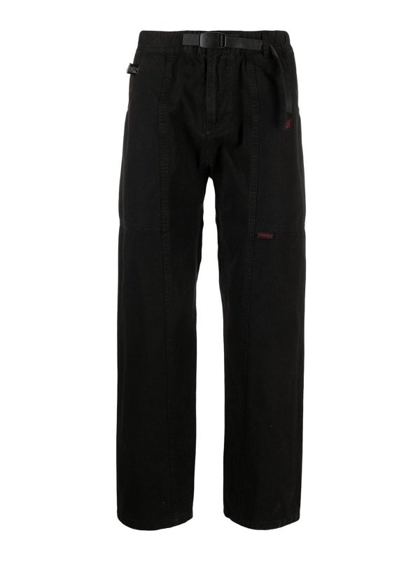 GRAMICCI: casual trousers - Organic cotton belted trousers